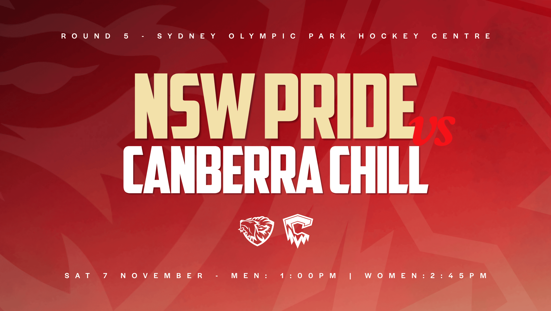 Round 5 - NSW Pride v Canberra Chill Round 5 - NSW Pride v Canberra Chill