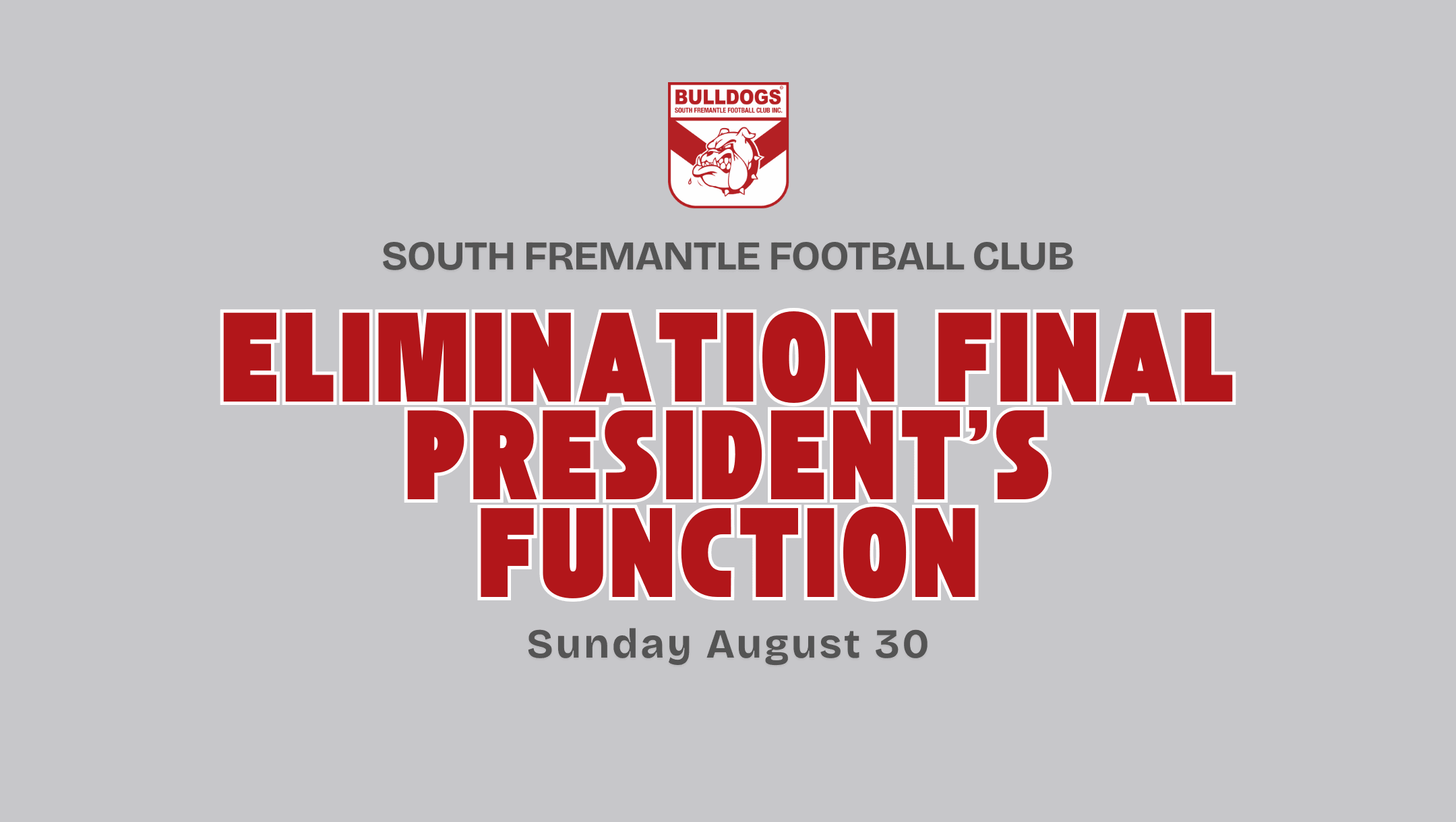 Elimination Final President's Function SFFC v EPFC Elimination Final President's Function SFFC v EPFC