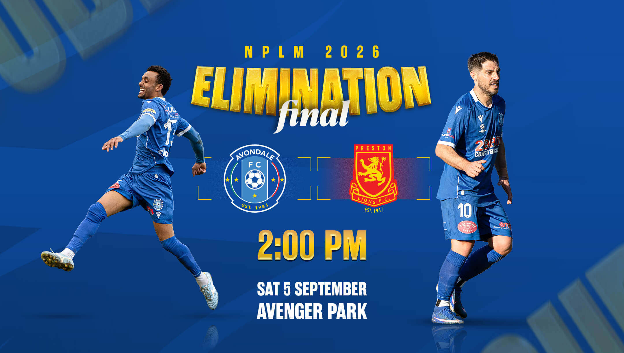 Avondale FC vs Preston Lions | NPL Men's Elimination Final Avondale FC vs Preston Lions | NPL Men's Elimination Final