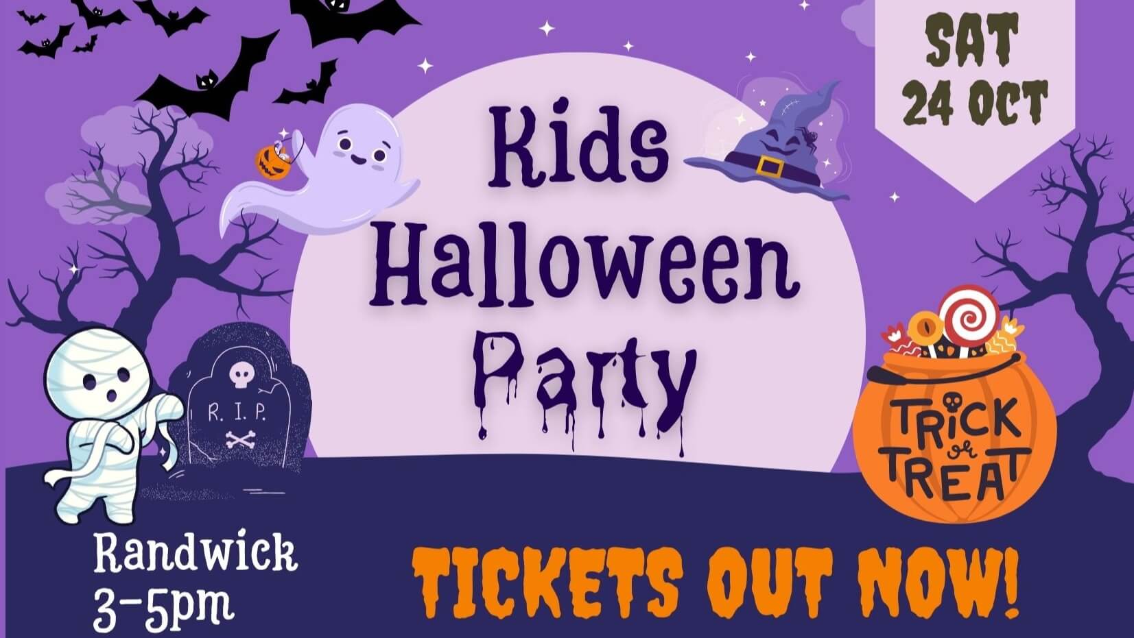 Kids Halloween Party - Randwick - 24 Oct 2026 Kids Halloween Party - Randwick - 24 Oct 2026