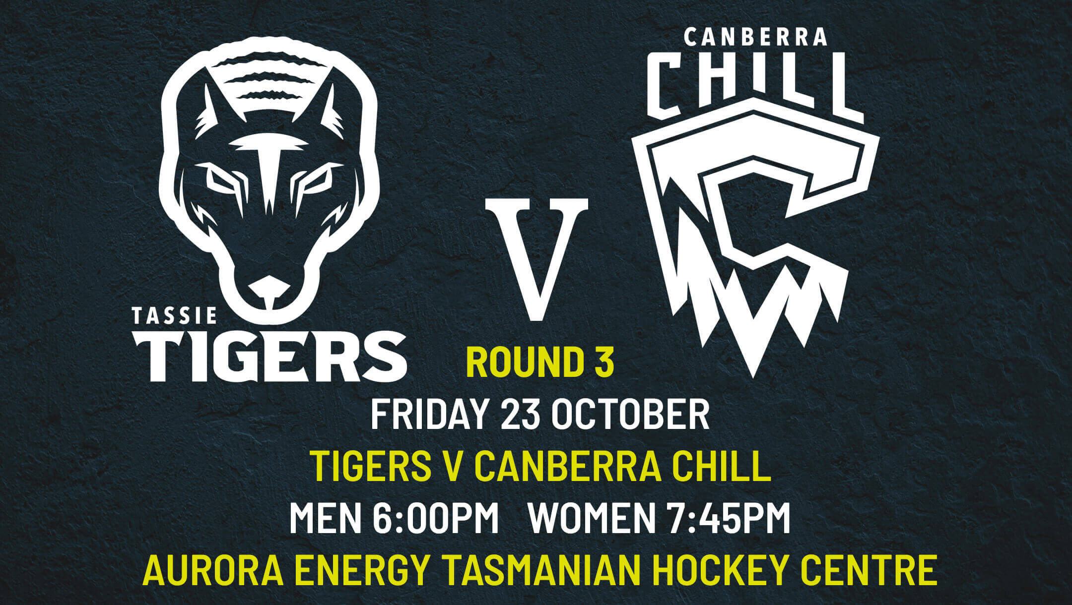 Round 3 - Tassie Tigers v Canberra Chill
