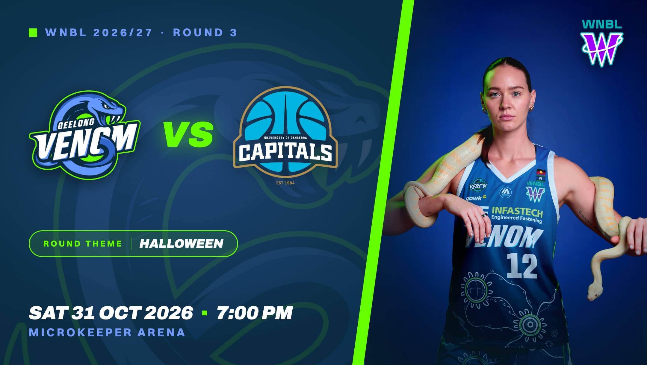 WNBL Round 3 | Geelong Venom vs UC Capitals WNBL Round 3 | Geelong Venom vs UC Capitals
