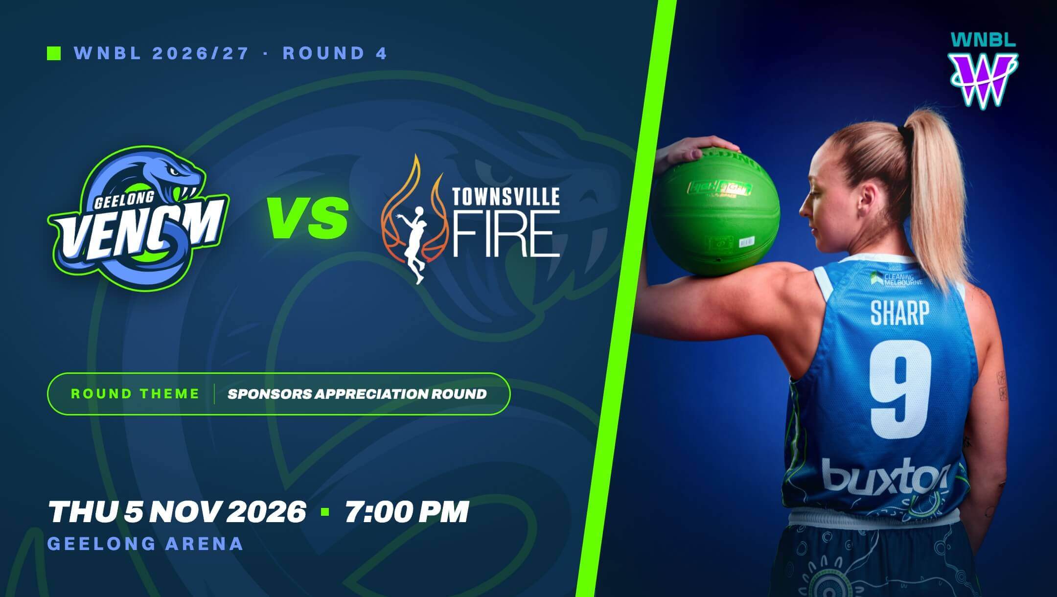 WNBL Round 4 | Geelong Venom vs Townsville Fire
