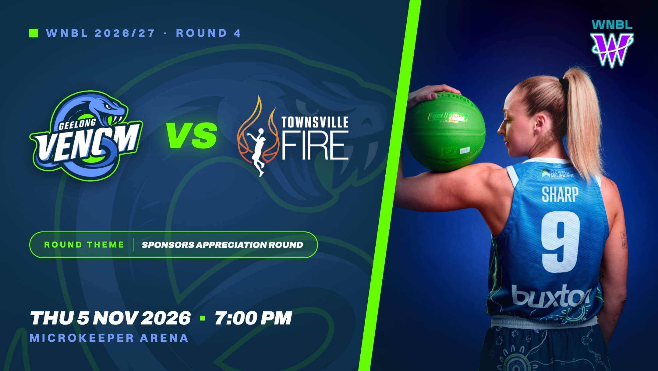 WNBL Round 4 | Geelong Venom vs Townsville Fire WNBL Round 4 | Geelong Venom vs Townsville Fire