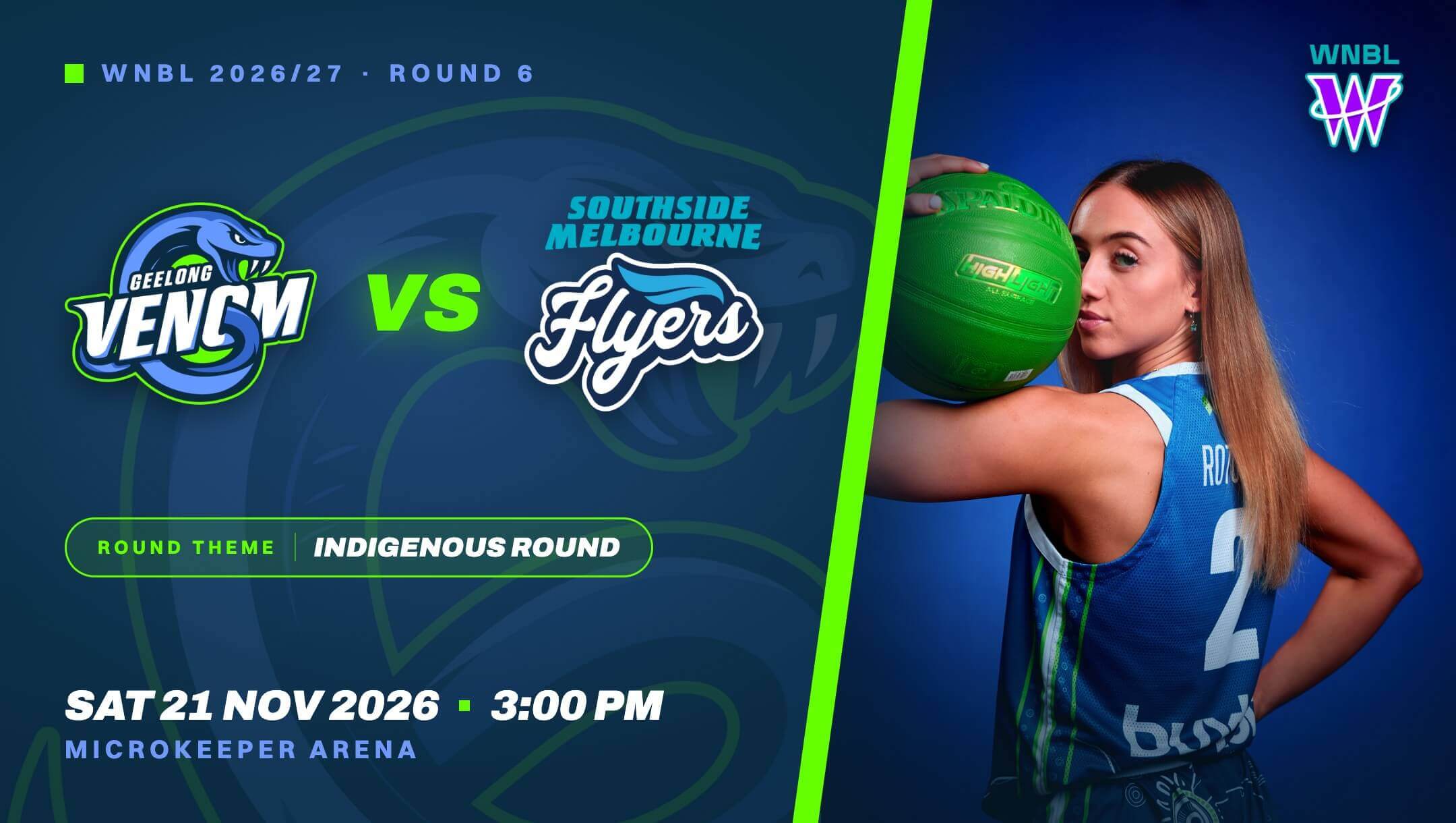 WNBL Round 6 | Geelong Venom vs Southside Melbourne Flyers