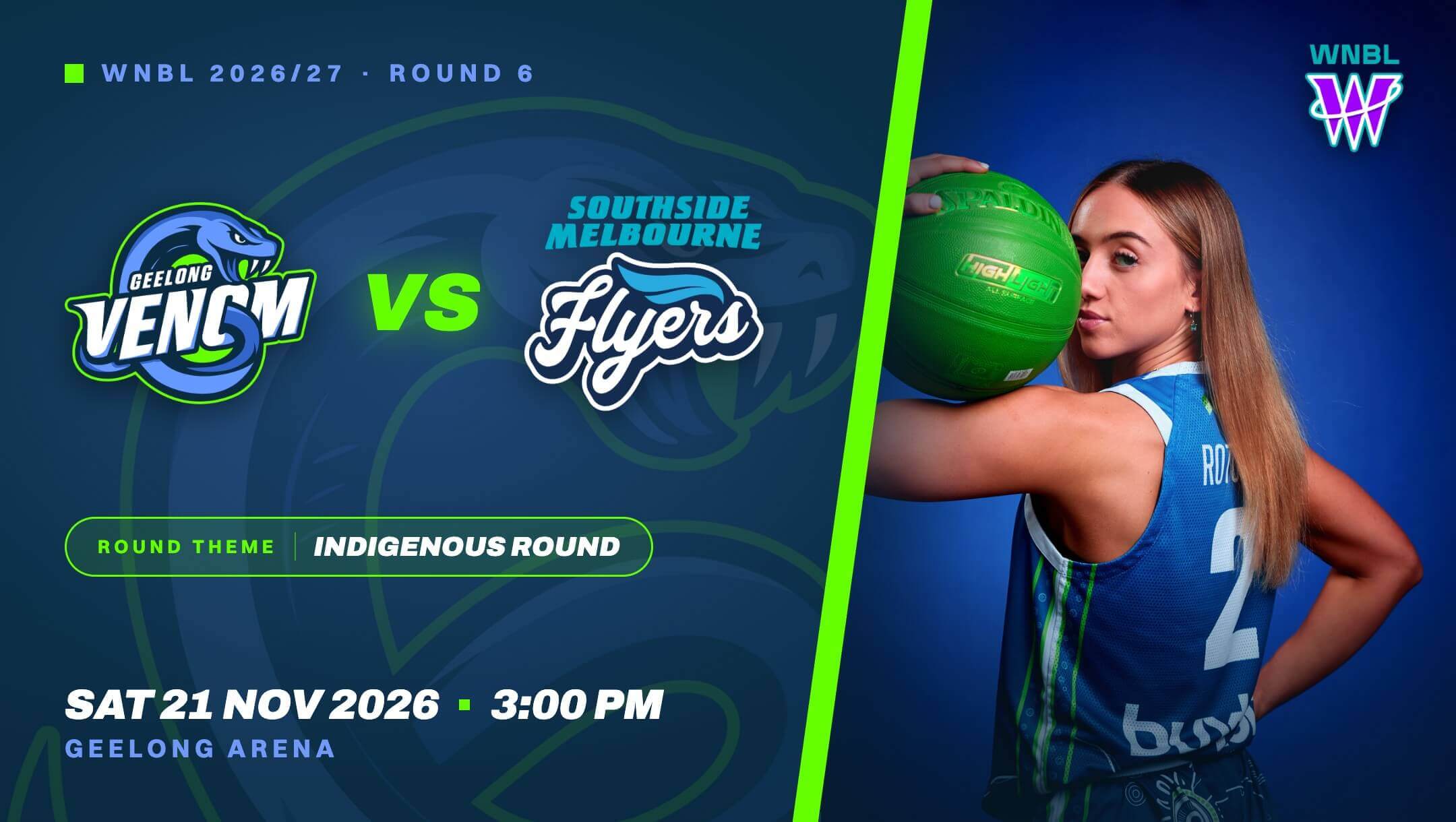 WNBL Round 6 | Geelong Venom vs Southside Melbourne Flyers