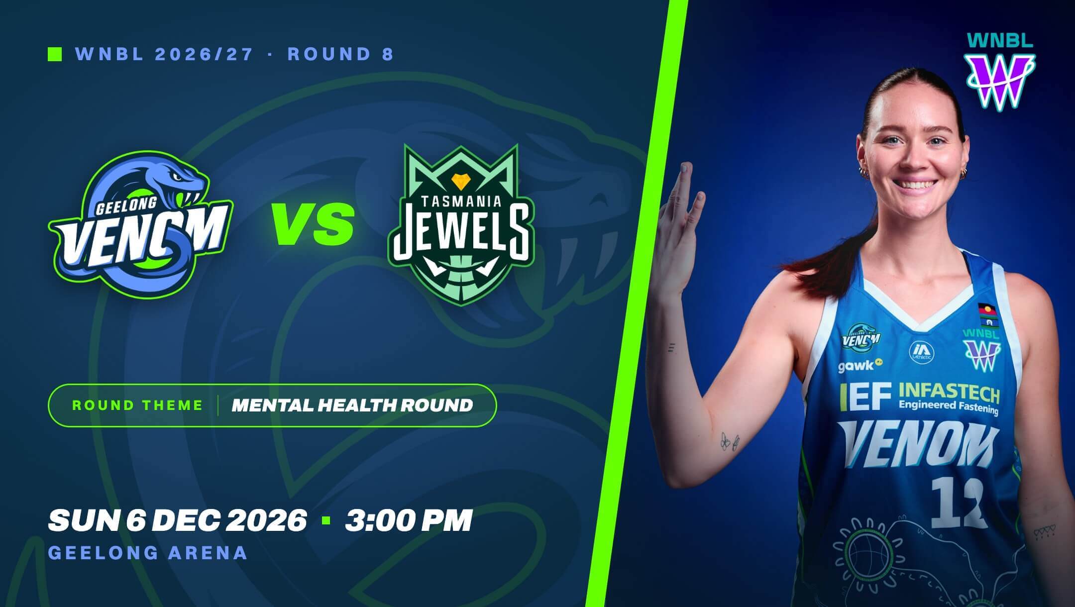 WNBL Round 8 | Geelong Venom vs Tasmania Jewells