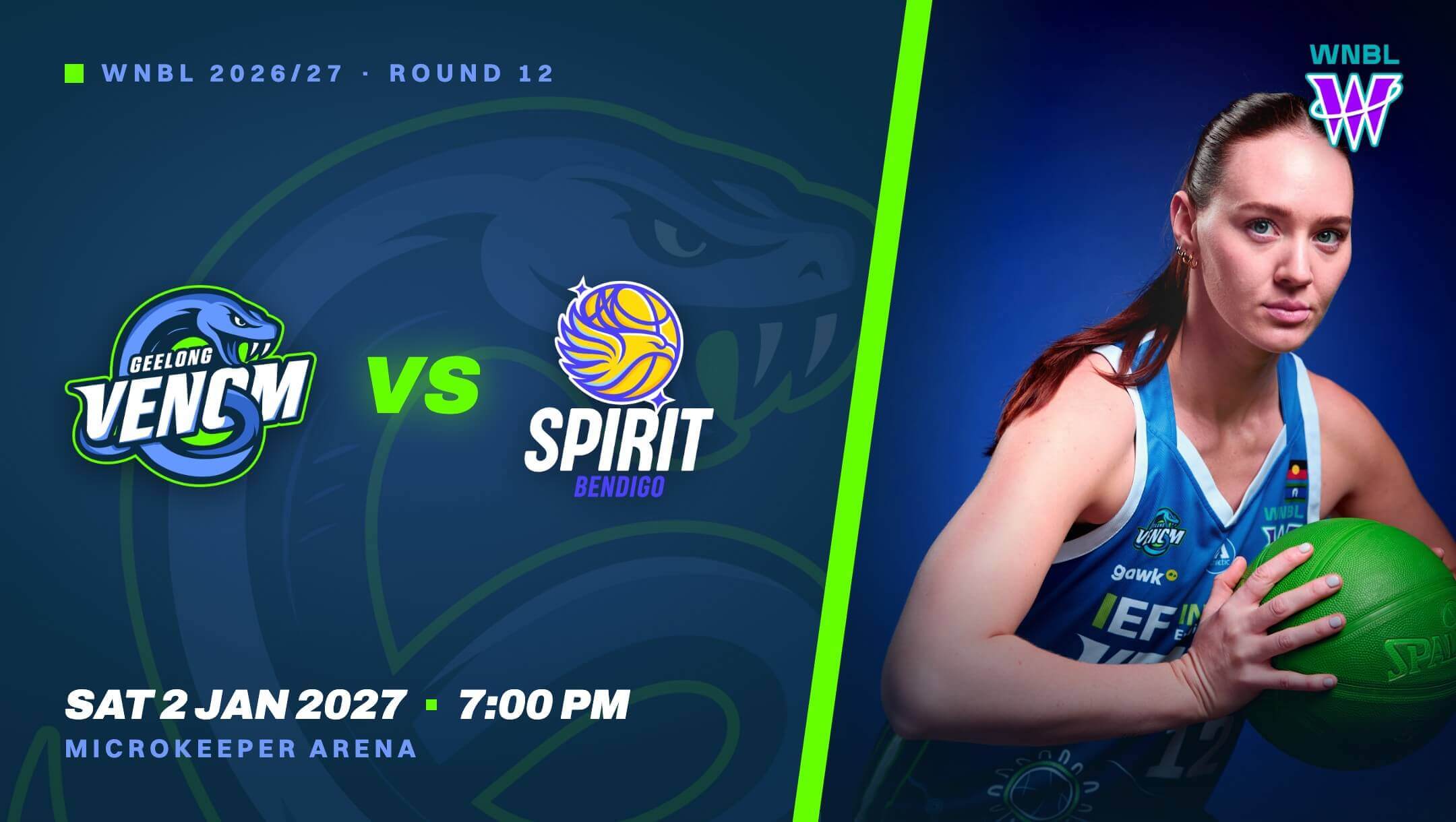 WNBL Round 12 | Geelong Venom vs Bendigo Spirit WNBL Round 12 | Geelong Venom vs Bendigo Spirit
