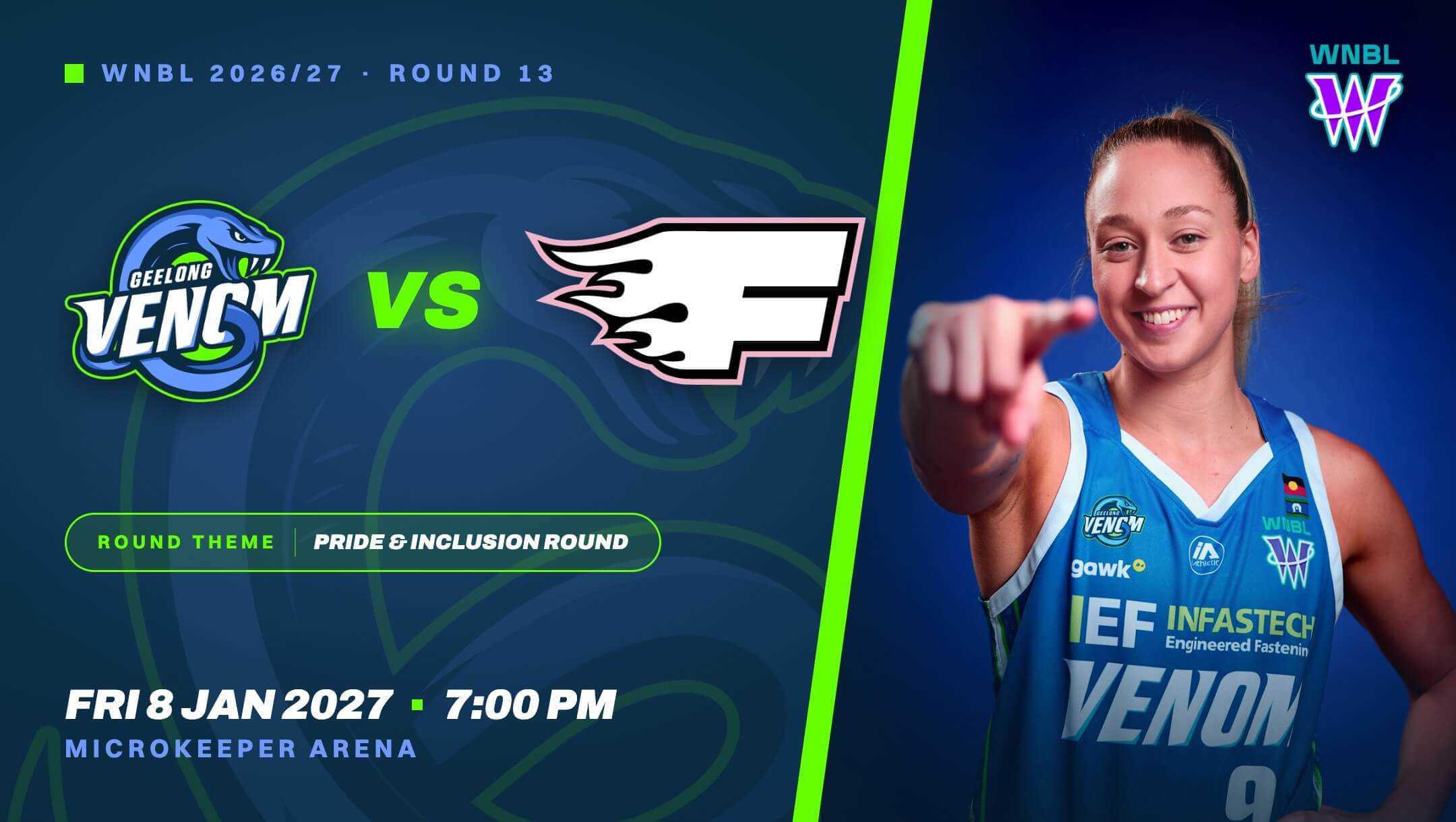 WNBL Round 13 | Geelong Venom vs Sydney Flames
