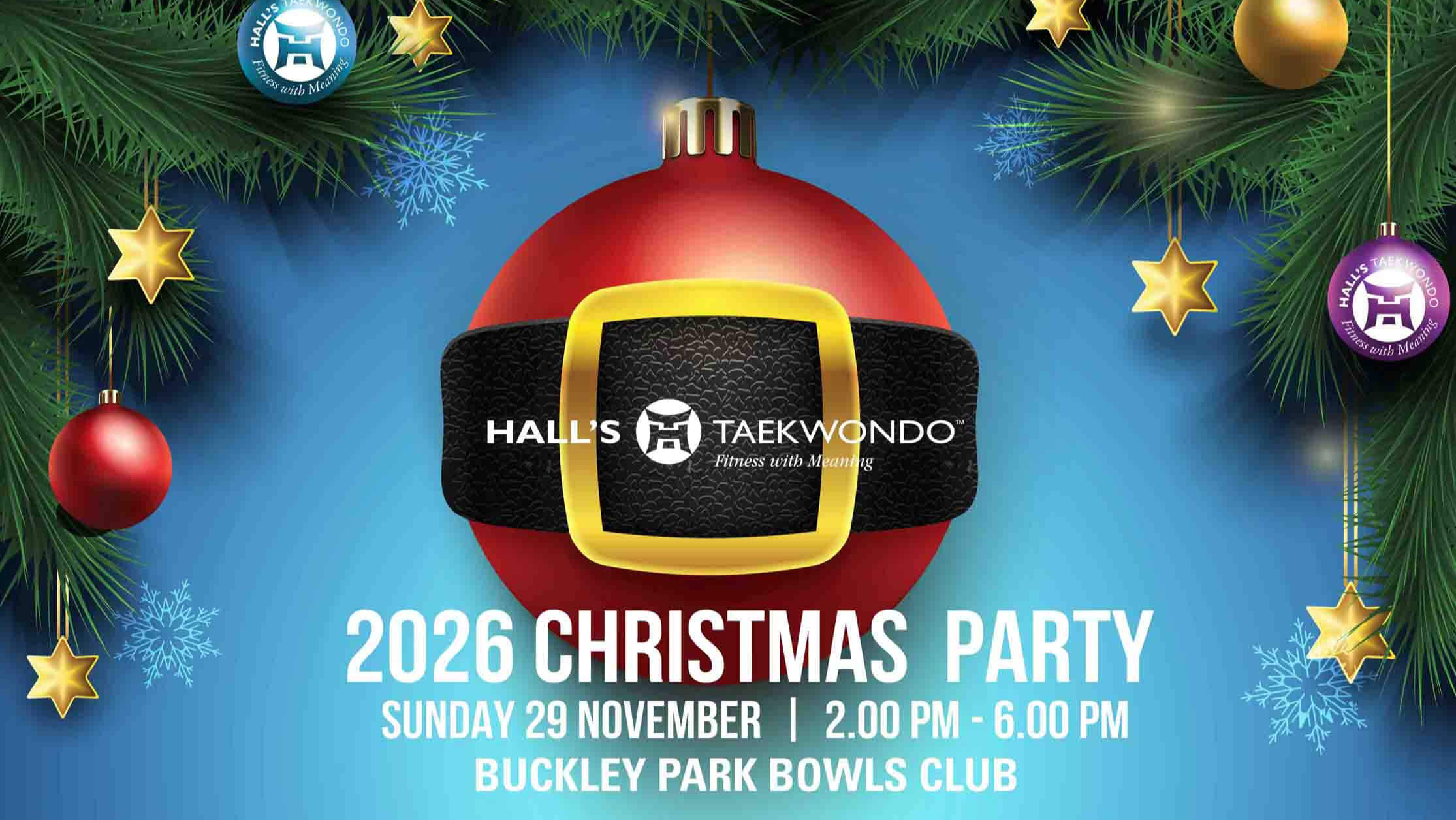 Hall's Taekwondo Adult Christmas Party #gohalls