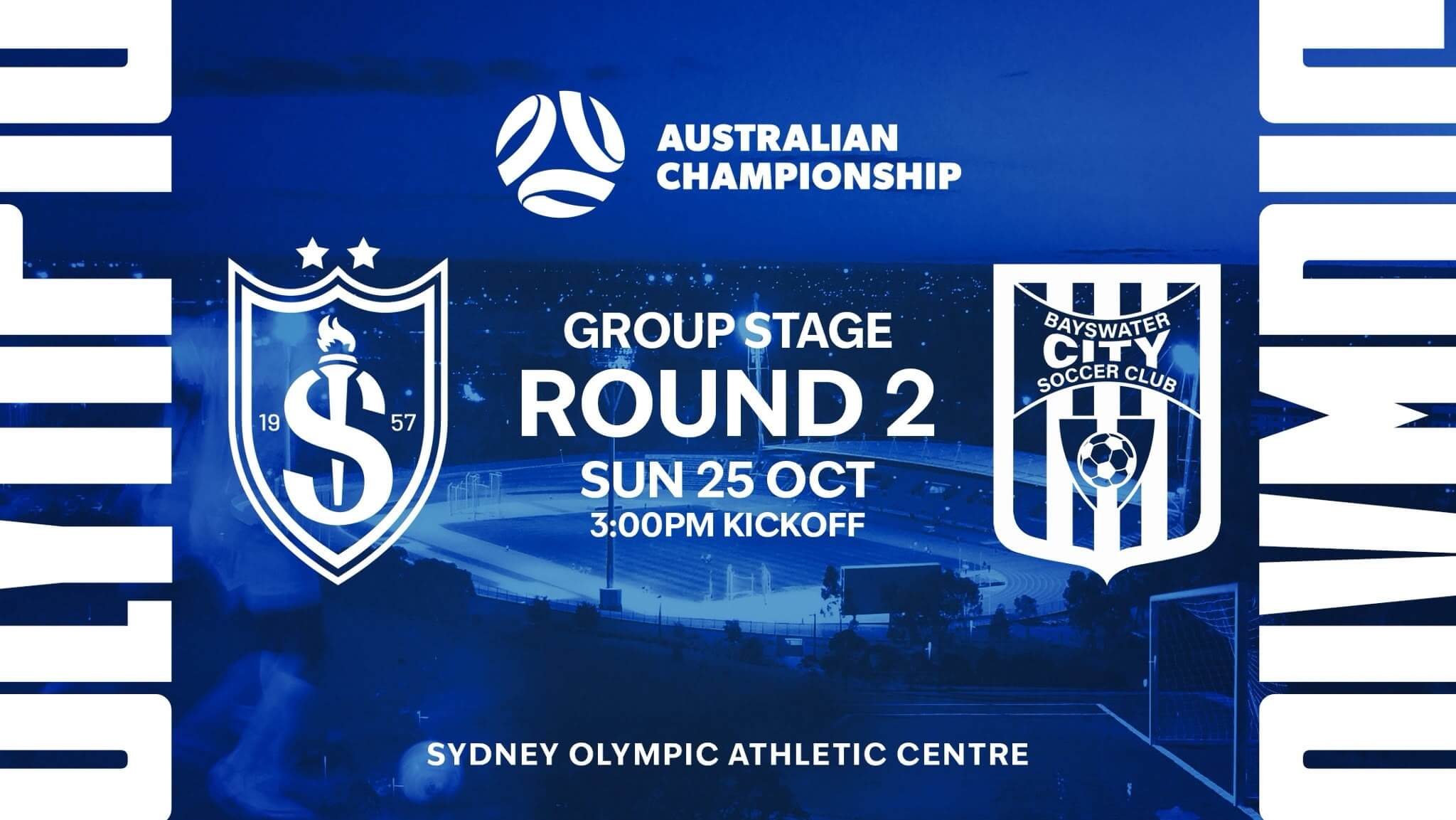 Australian Championship Round 2 | Sydney Olympic FC v Bayswater City SC