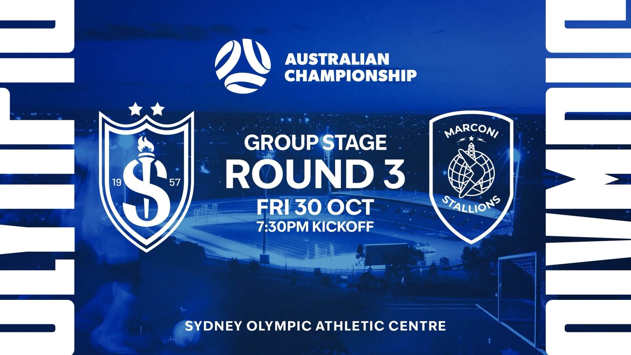 Australian Championship Round 3 | Sydney Olympic FC v Marconi Stallions