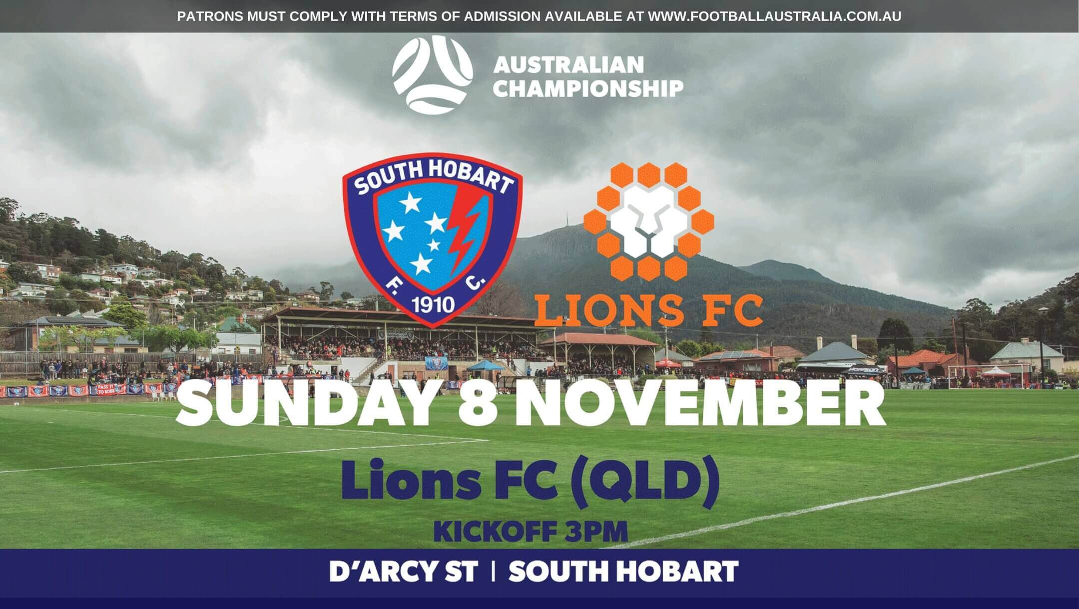 Australian Championship | South Hobart vs Lions FC Australian Championship | South Hobart vs Lions FC