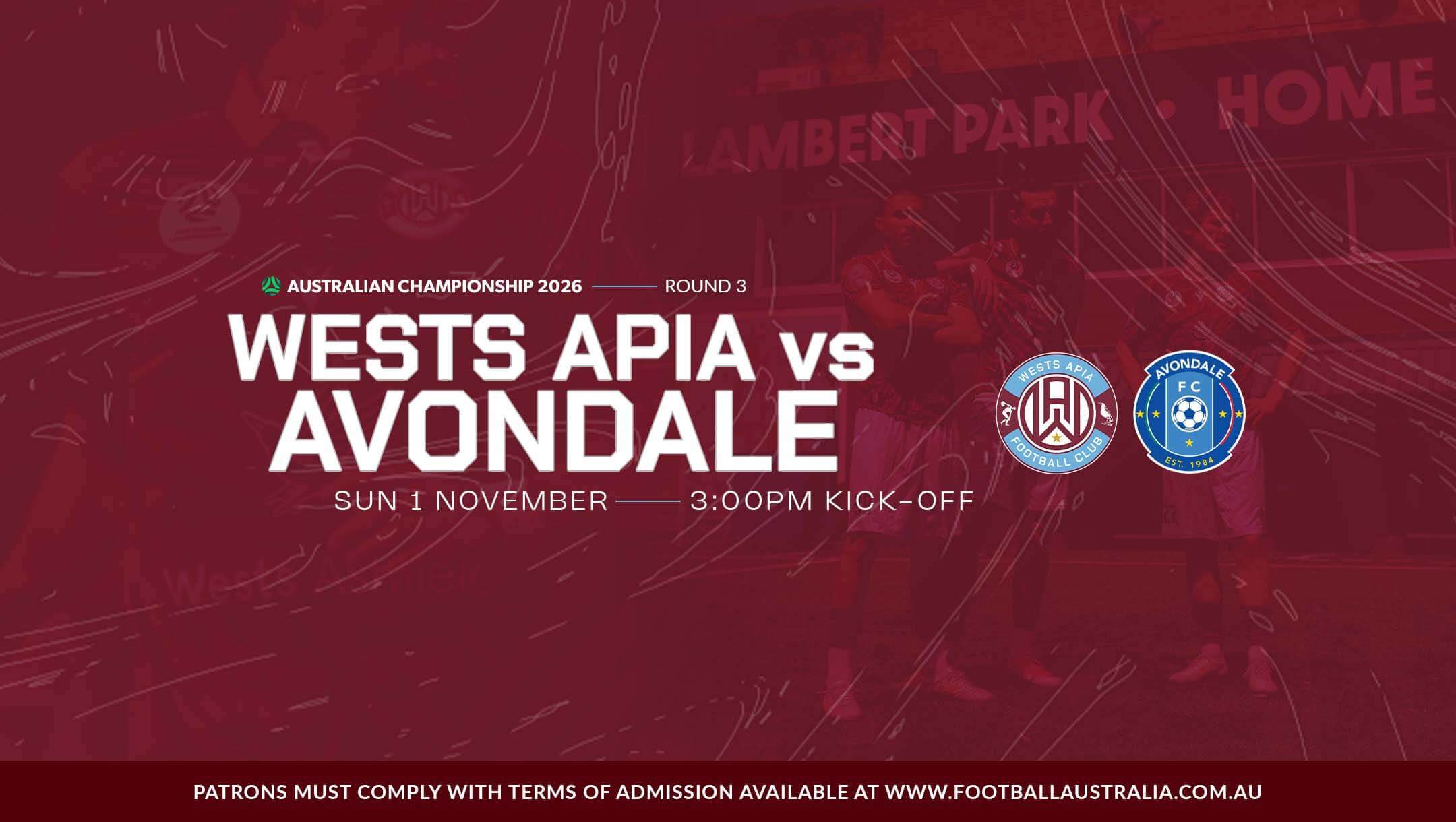 Australian Championship | Wests APIA vs Avondale FC
