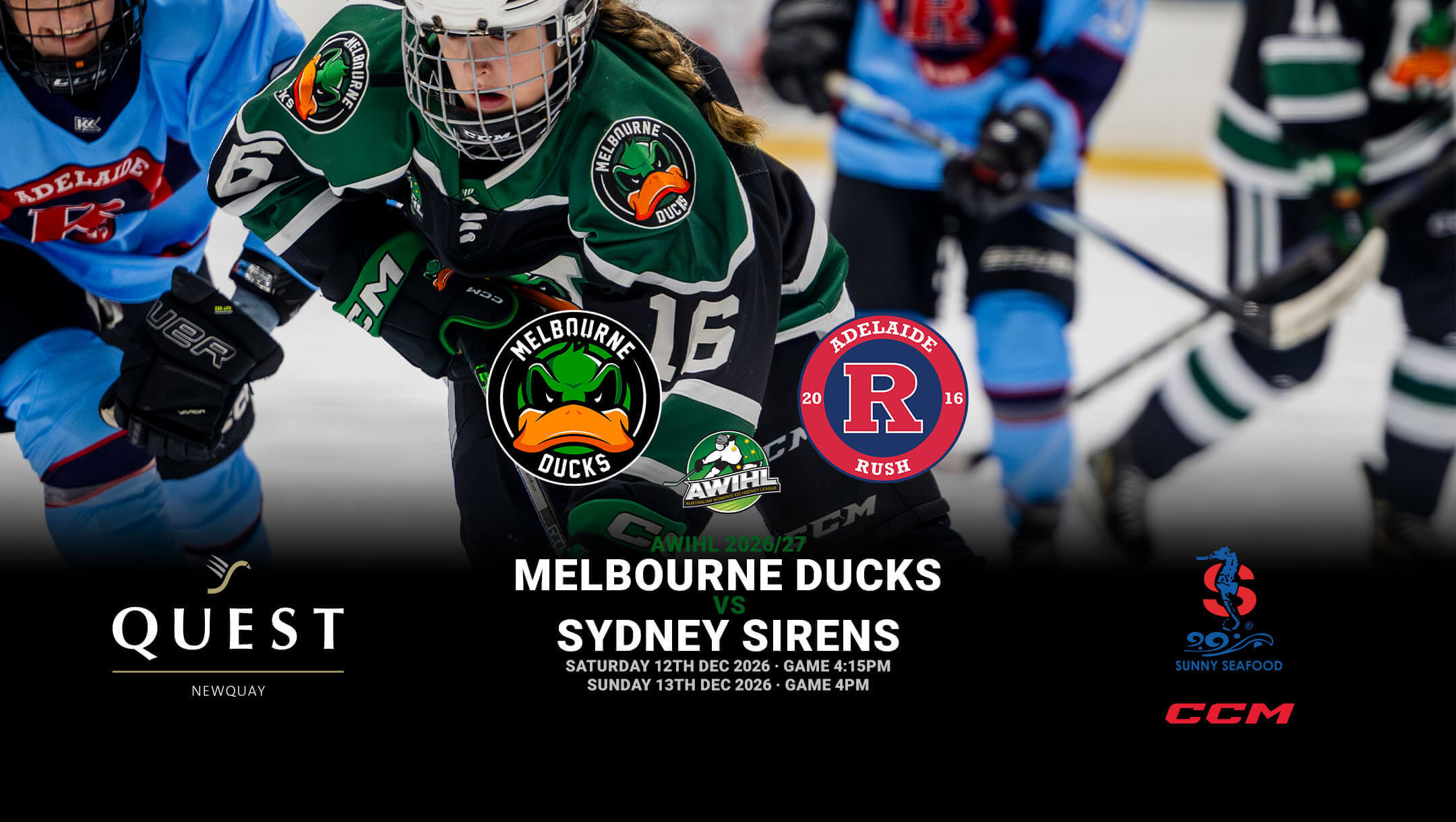 Melbourne Ducks v Adelaide Rush