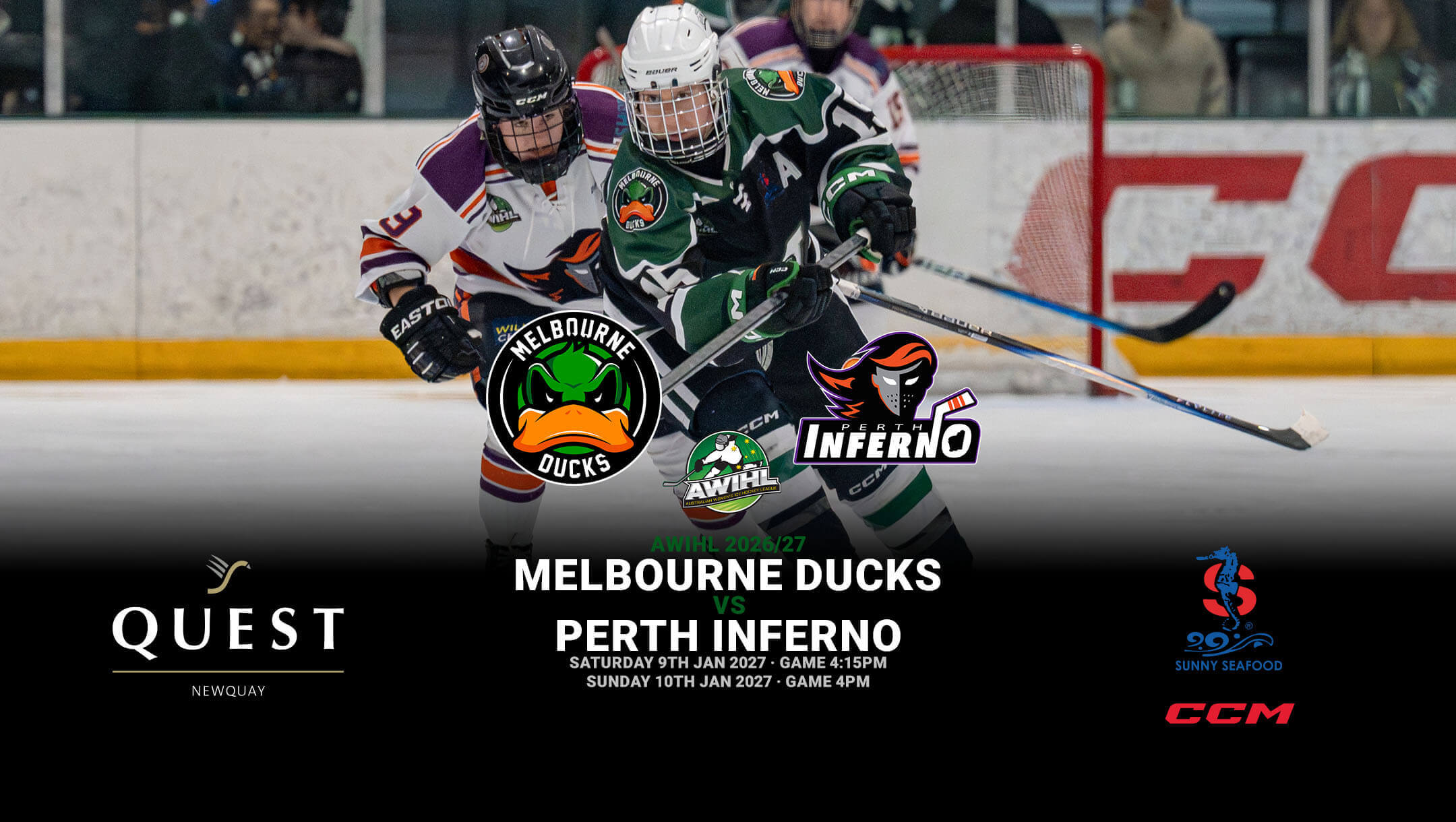 Melbourne Ducks v Perth Inferno Melbourne Ducks v Perth Inferno