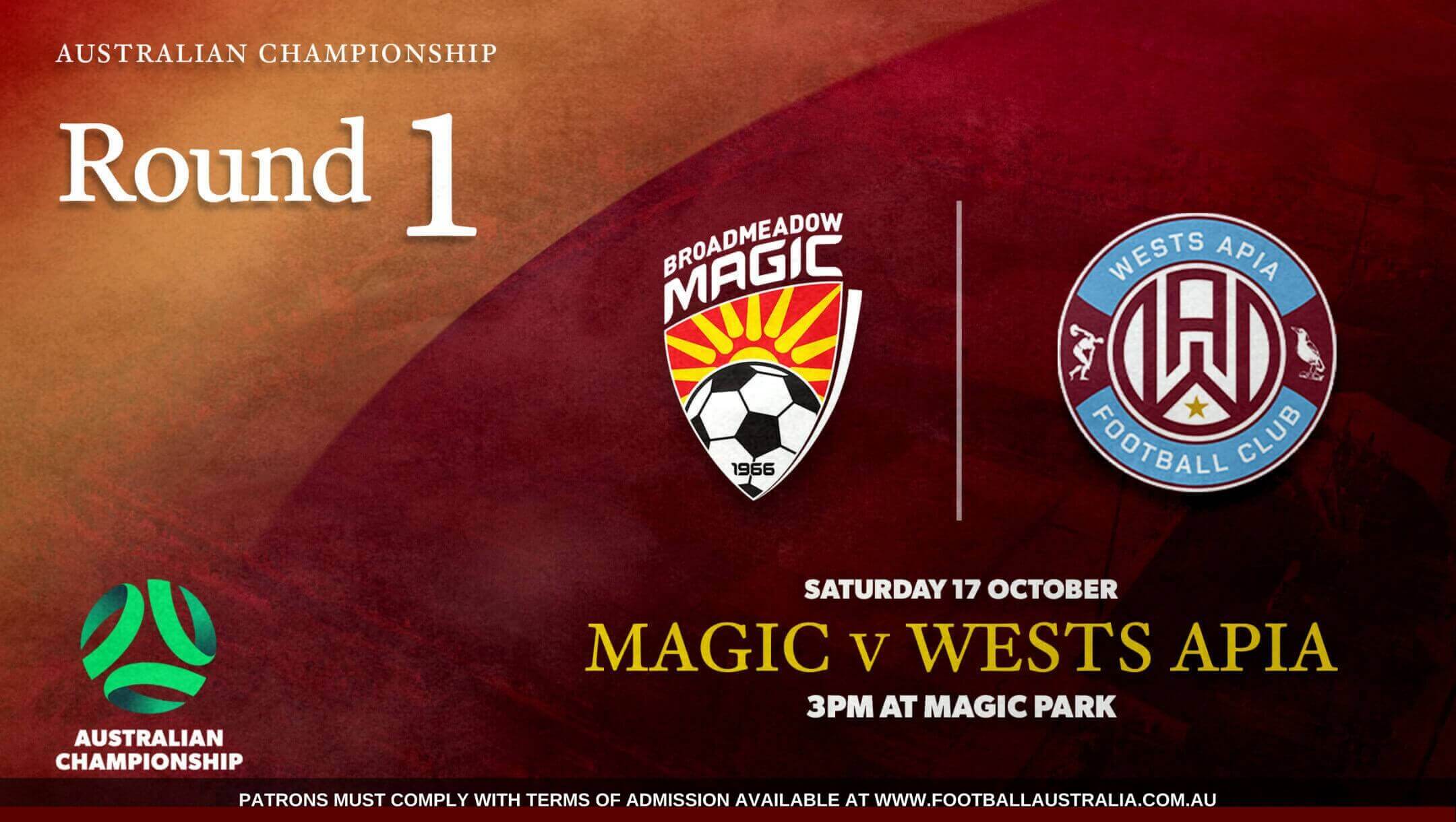 Australian Championship | Broadmeadow Magic vs Wests Apia