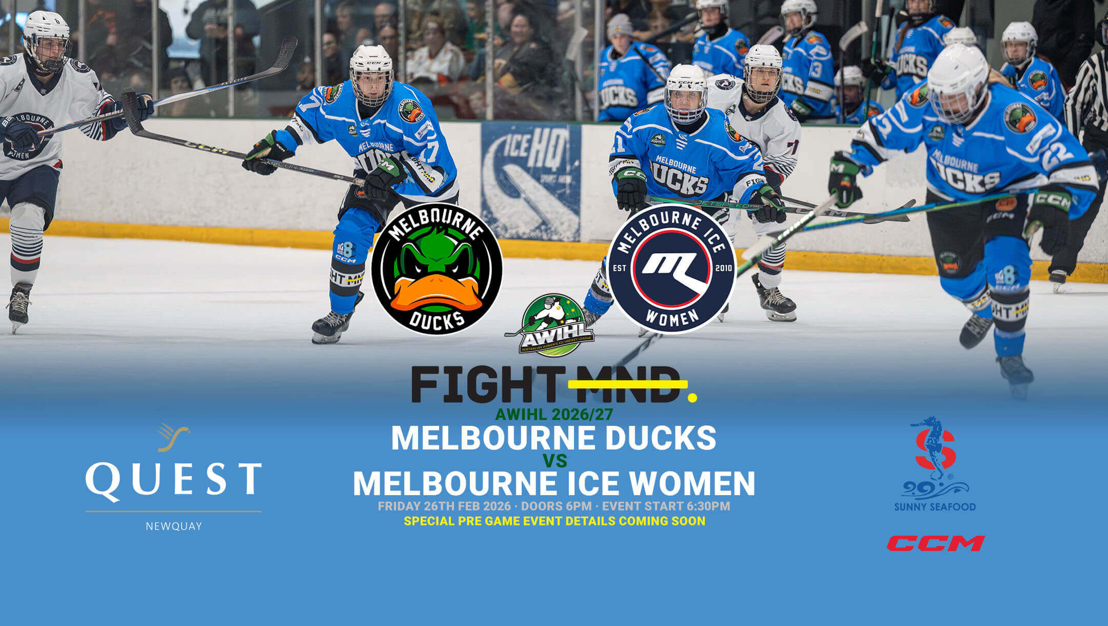 Fight MND Big Freeze Melbourne Ducks v Melbourne Ice Women Fight MND Big Freeze Melbourne Ducks v Melbourne Ice Women