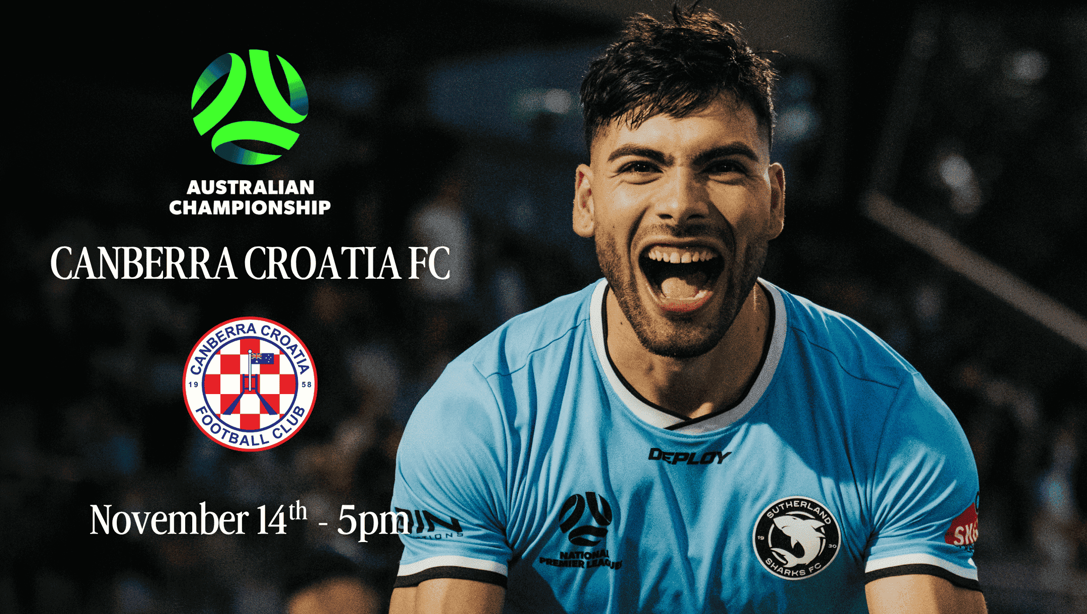 Sutherland Sharks vs Canberra Croatia FC - 2026 Australian Championship Sutherland Sharks vs Canberra Croatia FC - 2026 Australian Championship