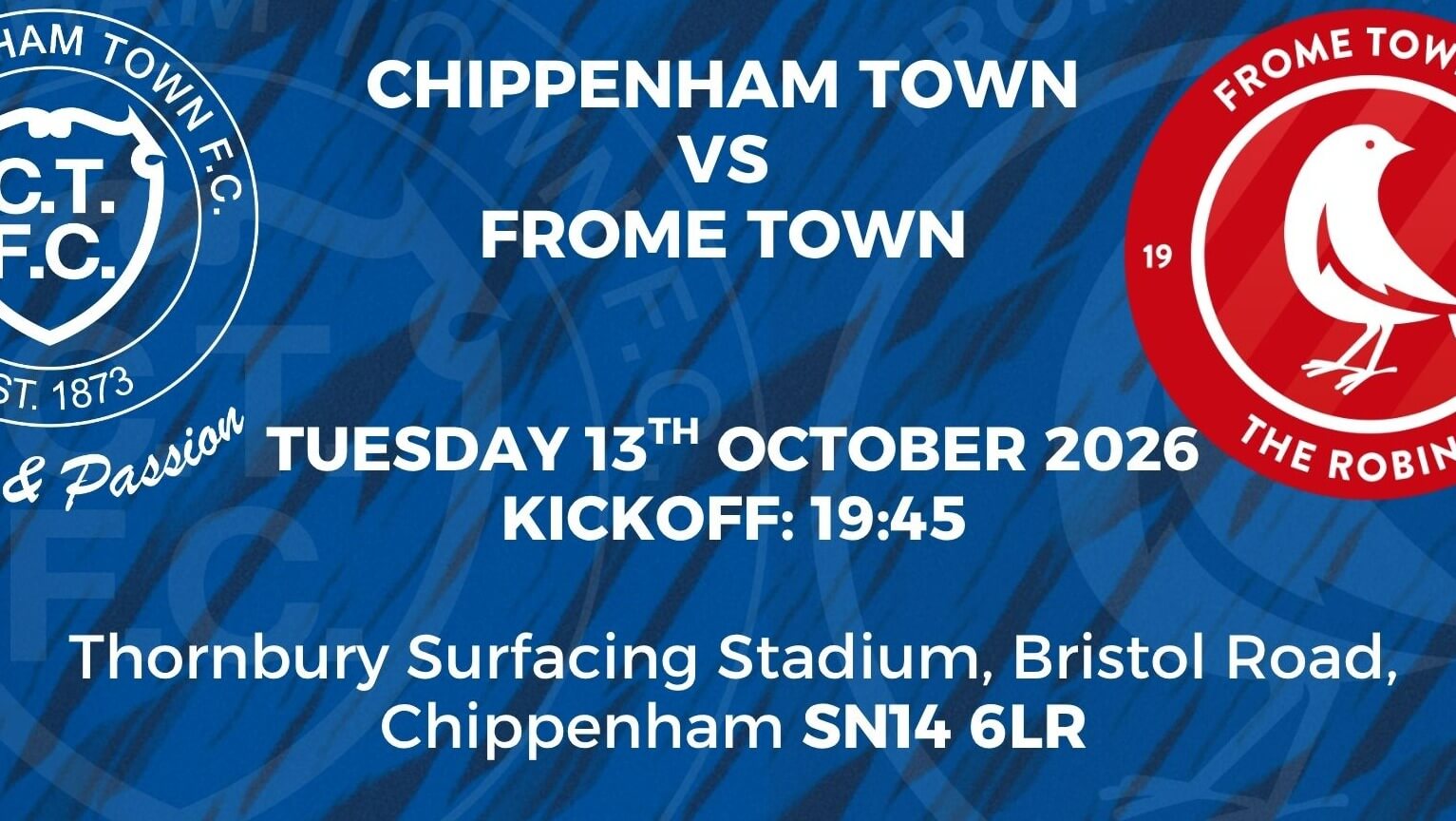 Chippenham Town FC V Frome Town FC