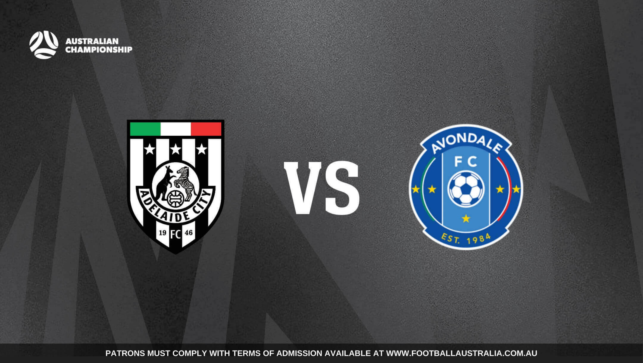 Australian Championship | Adelaide City vs Avondale
