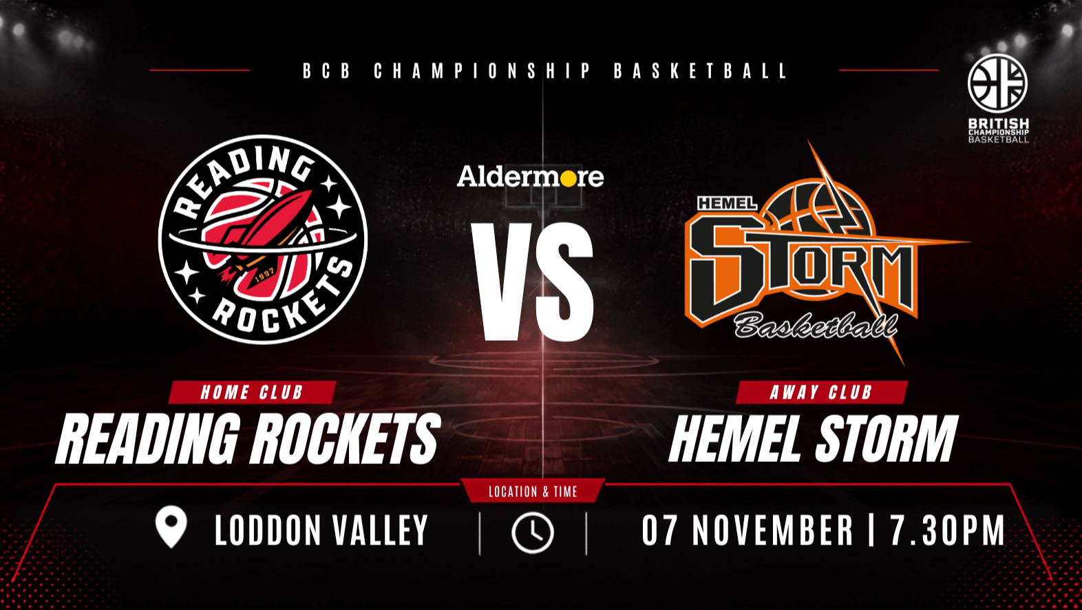 BCB League | Aldermore Reading Rockets vs Hemel Storm BCB League | Aldermore Reading Rockets vs Hemel Storm