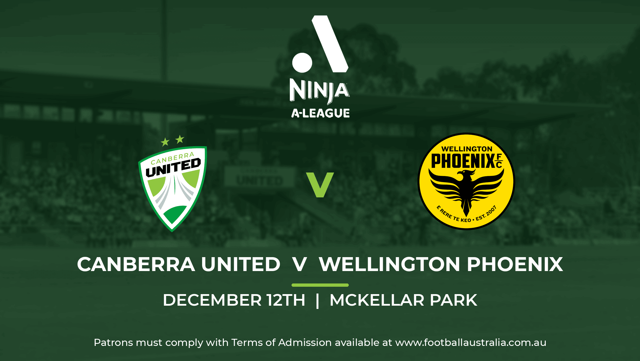 Ninja A-League 2026/27 - Canberra United FC v Wellington Phoenix Ninja A-League 2026/27 - Canberra United FC v Wellington Phoenix