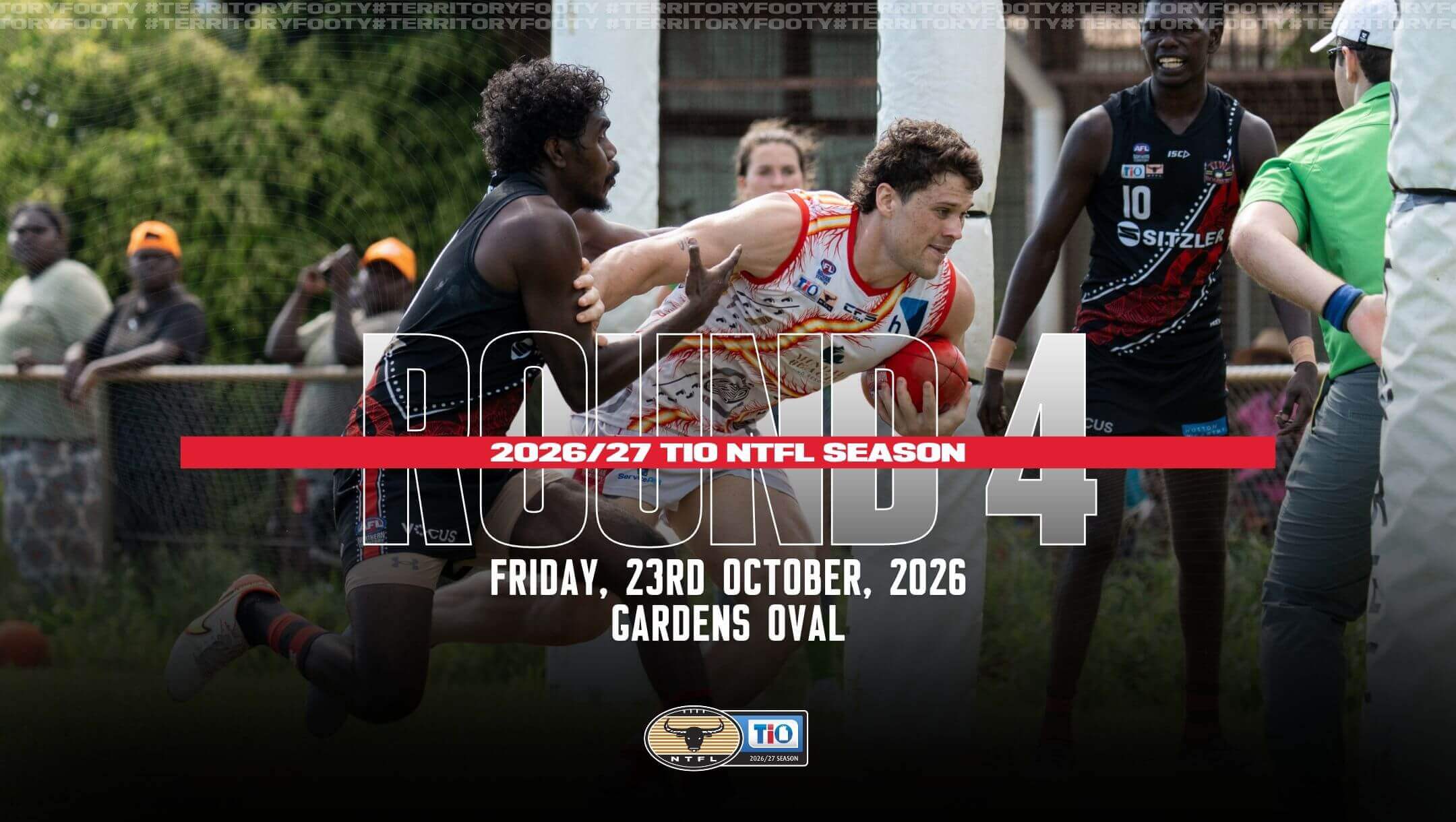 Round 4: 2026/27 TIO NTFL Season (Friday, 23rd of October) - Gardens Oval Round 4: 2026/27 TIO NTFL Season (Friday, 23rd of October) - Gardens Oval