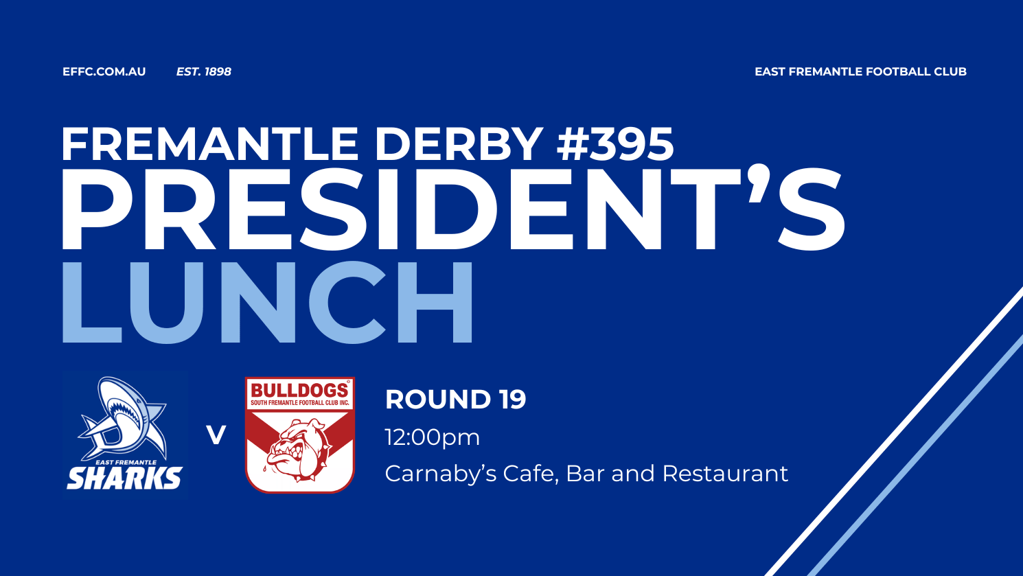 Fremantle Derby Pre-Game Lunch