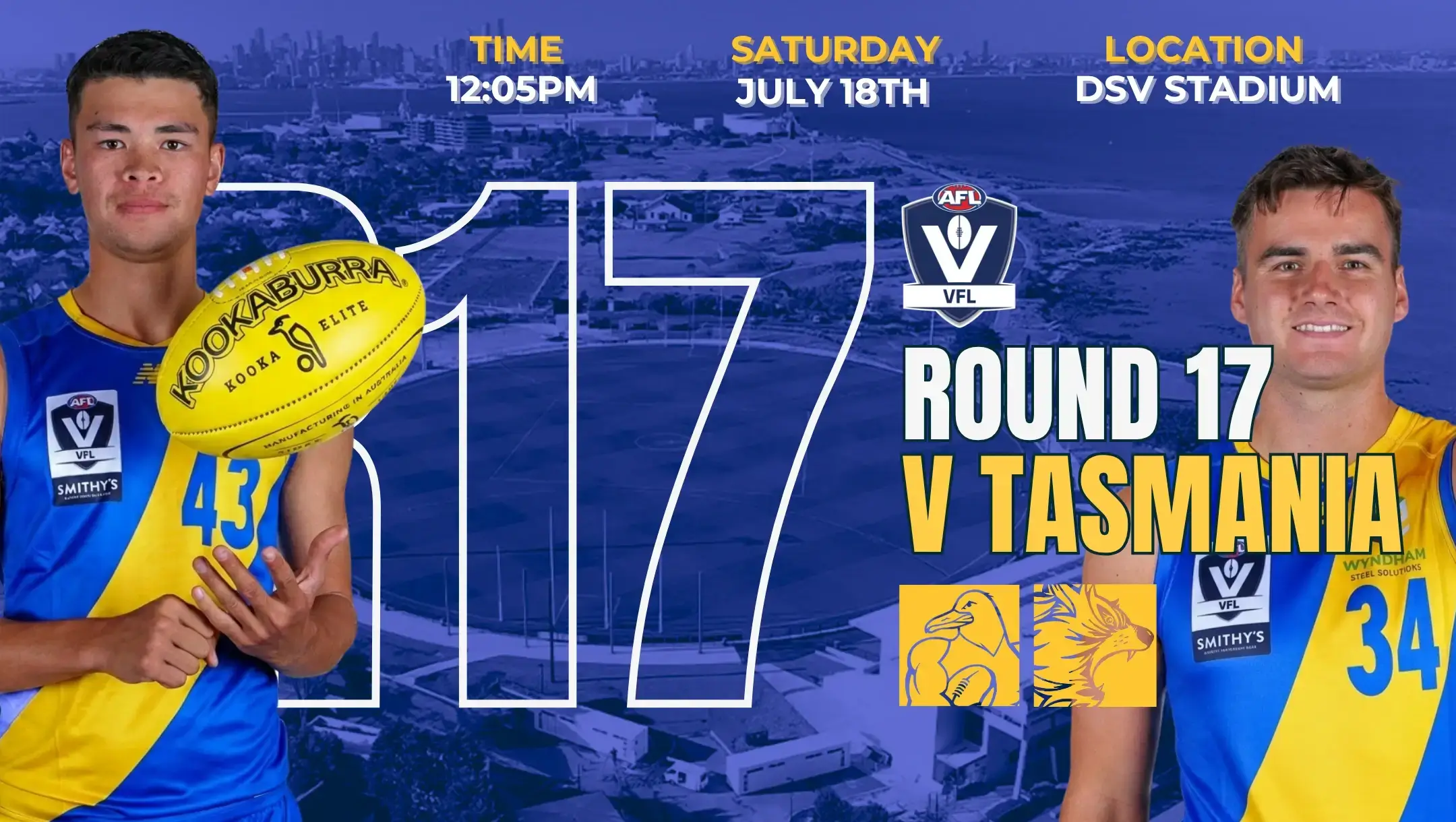 2026 VFL - Round 17 - Williamstown v Tasmania 