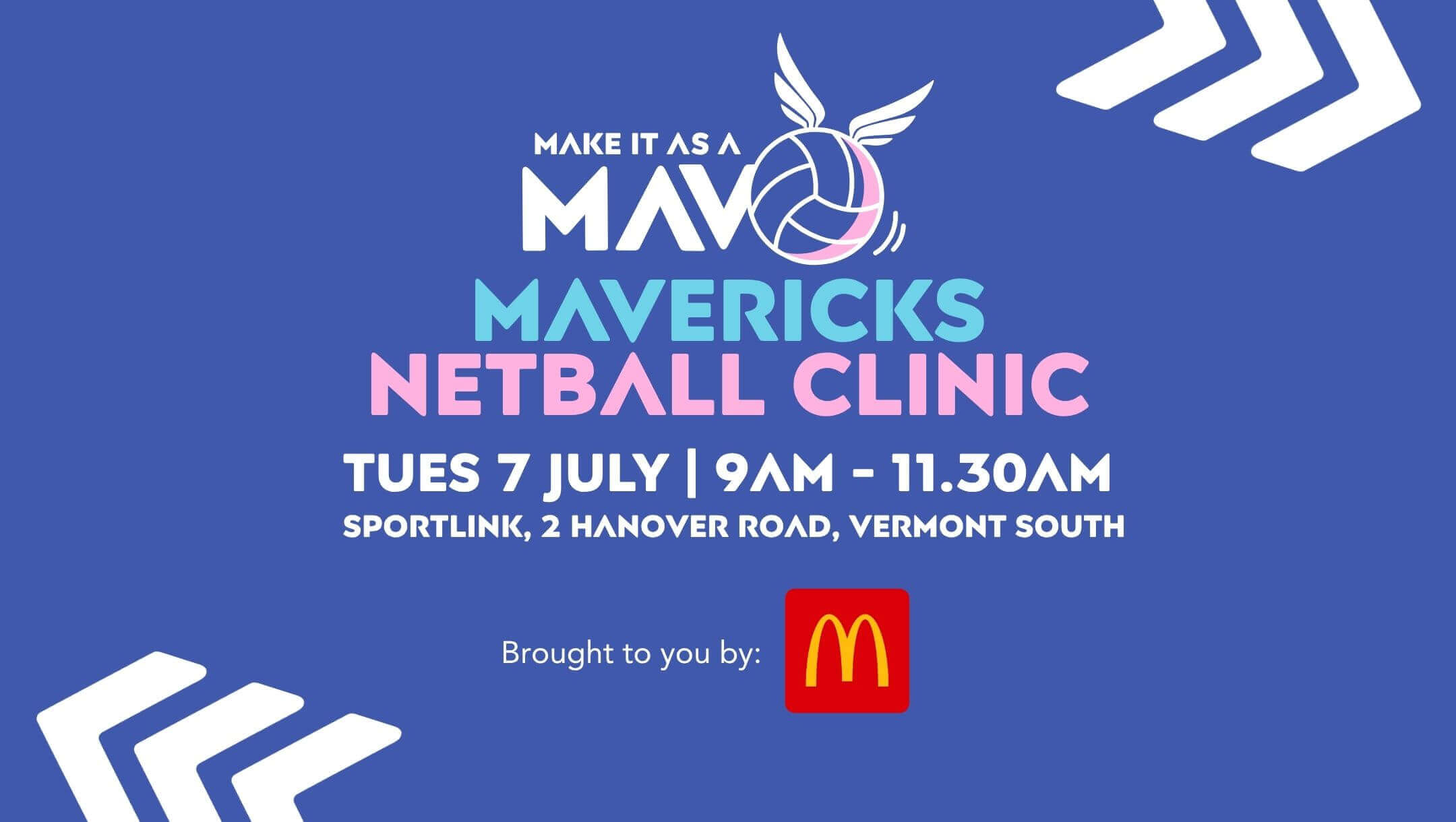 Melbourne Mavericks x Maccas Make it as a Mav! Clinic AM Melbourne Mavericks x Maccas Make it as a Mav! Clinic AM
