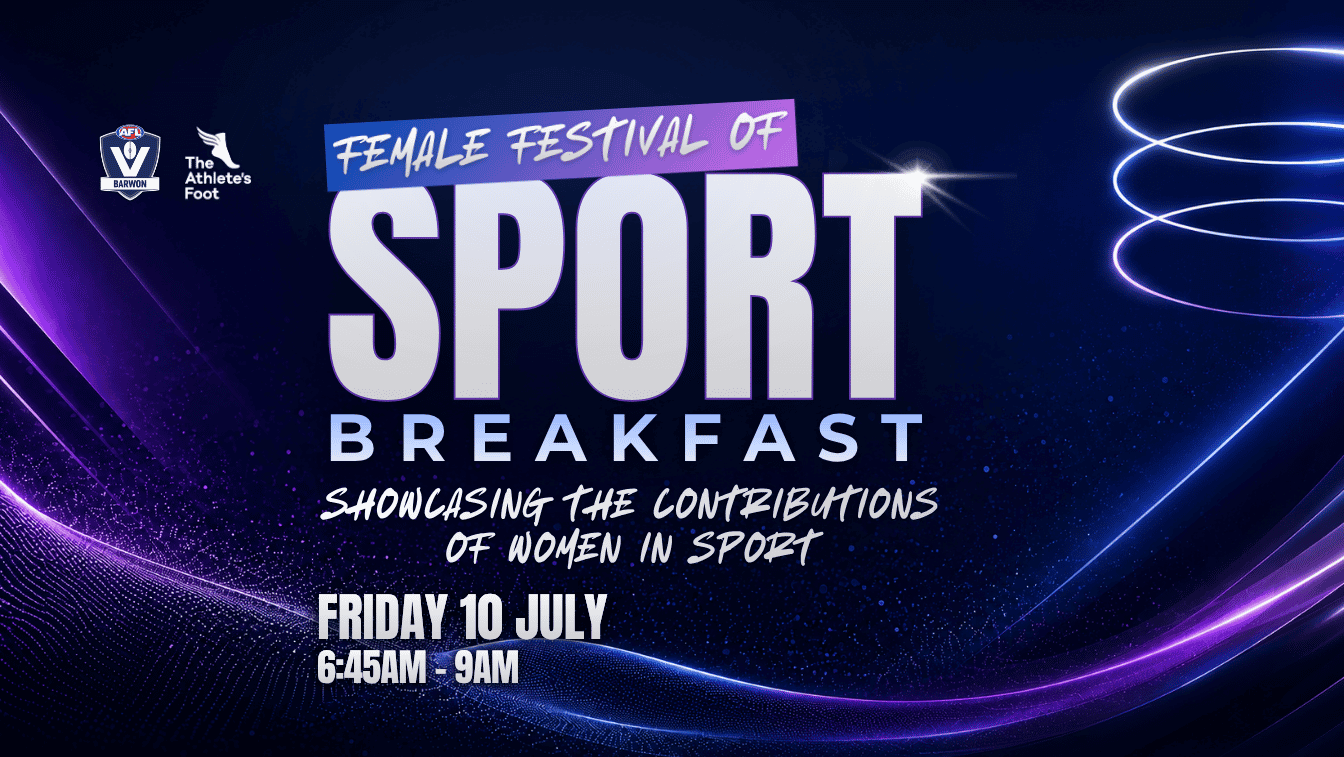 AFL Barwon 2026 Female Festival of Sport Breakfast - Supported by The Athlete's Foot