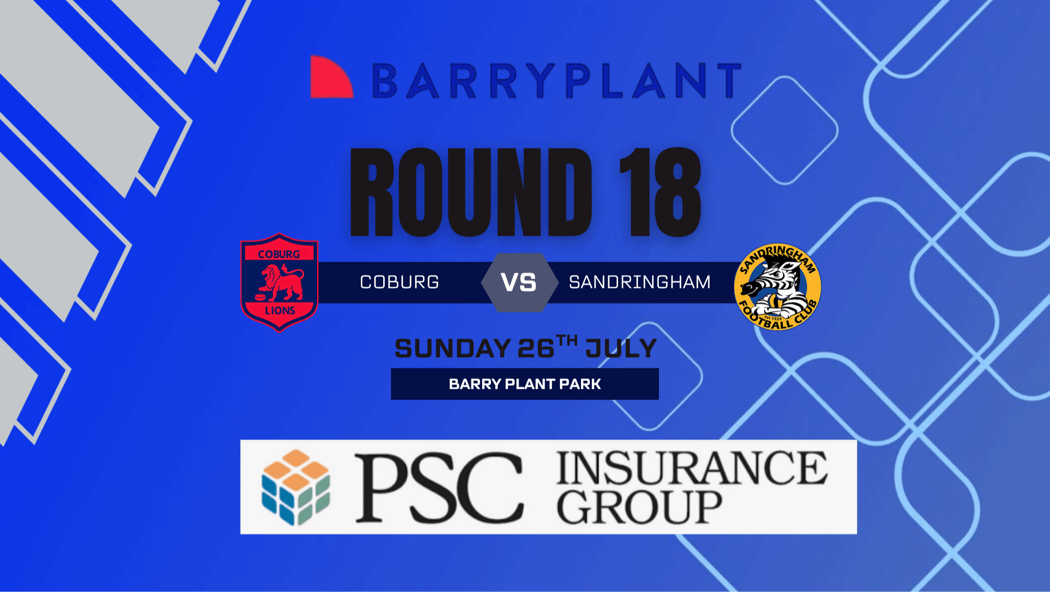 PSC Insurance VFL Round 18 - Coburg v Sandringham PSC Insurance VFL Round 18 - Coburg v Sandringham