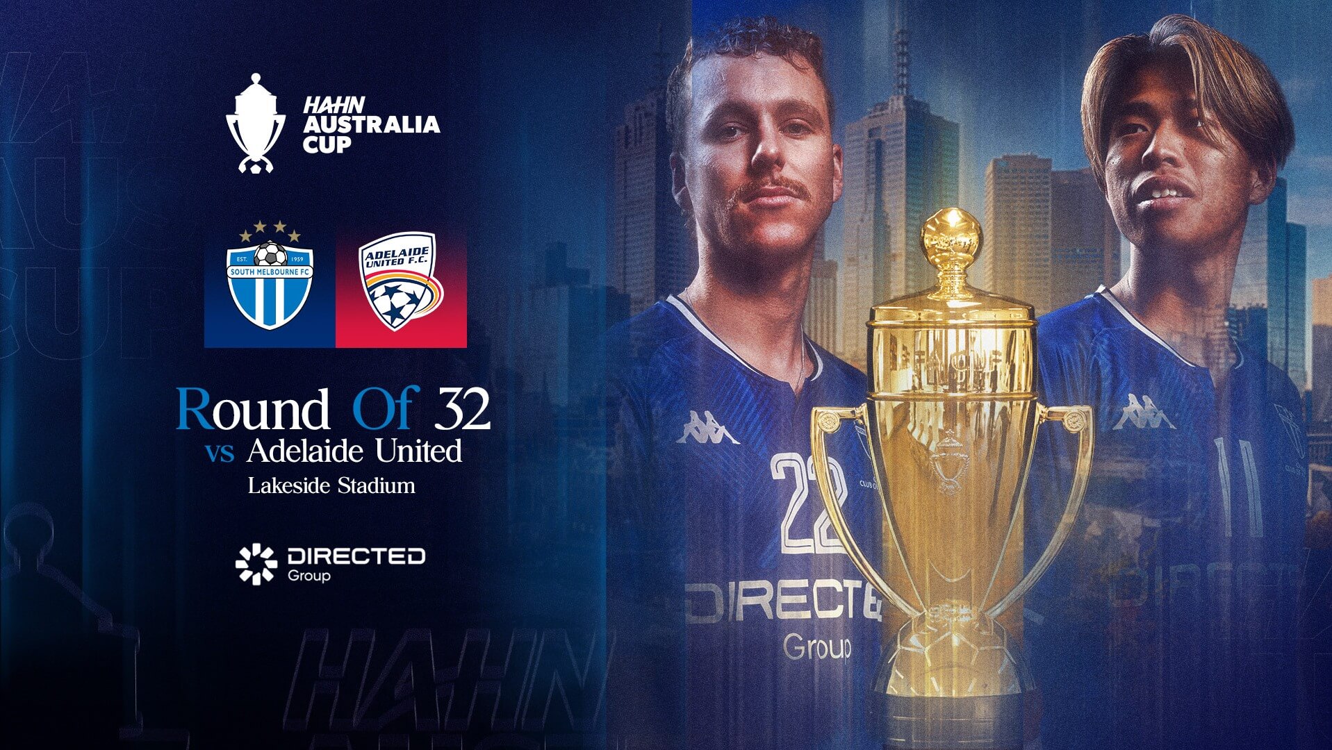 South Melbourne FC vs Adelaide United FC | Hahn Aus Cup Round of 32 South Melbourne FC vs Adelaide United FC | Hahn Aus Cup Round of 32