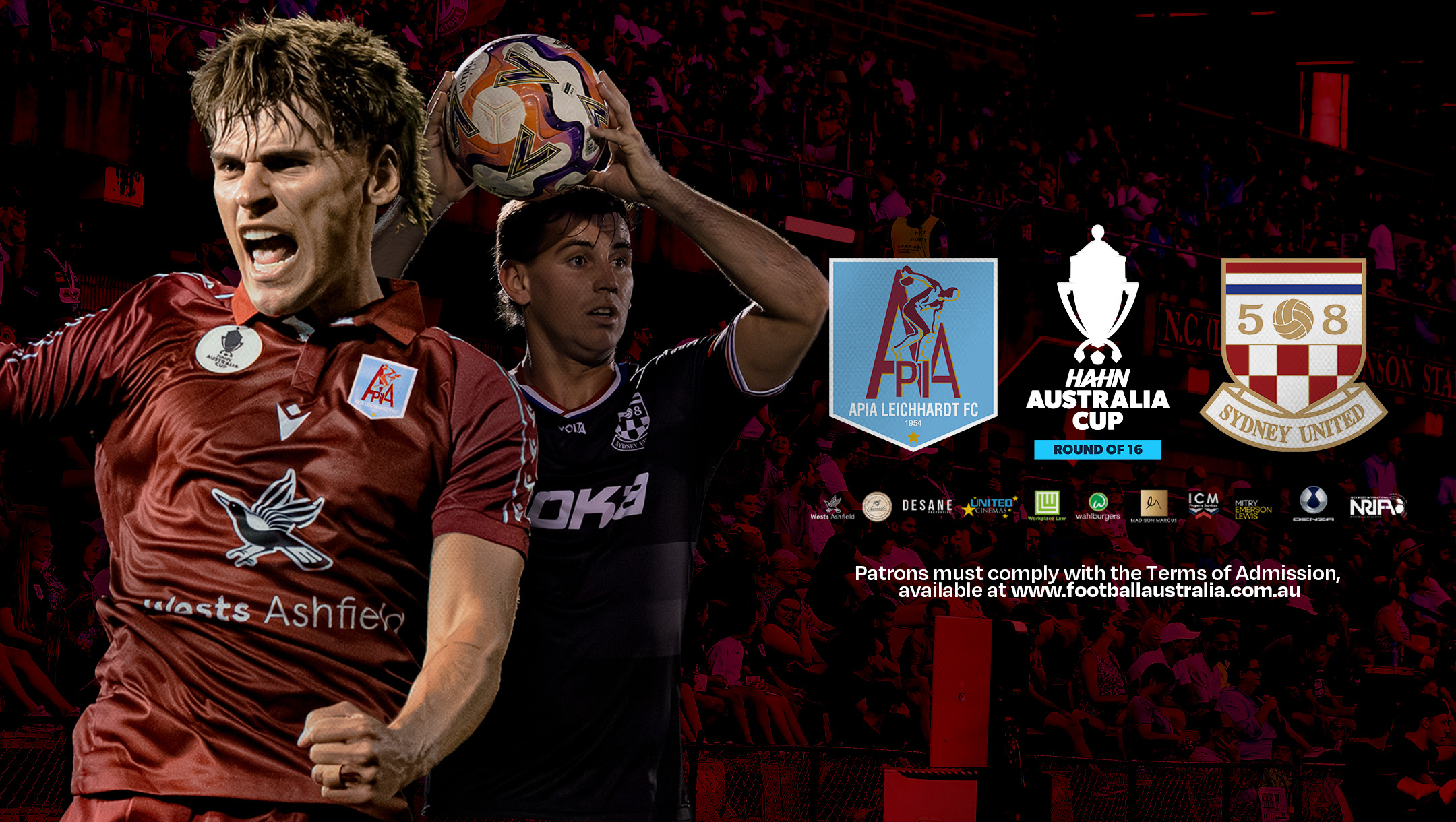 Hahn Australia Cup Round of 16: APIA Leichhardt vs Sydney United 58 FC Hahn Australia Cup Round of 16: APIA Leichhardt vs Sydney United 58 FC